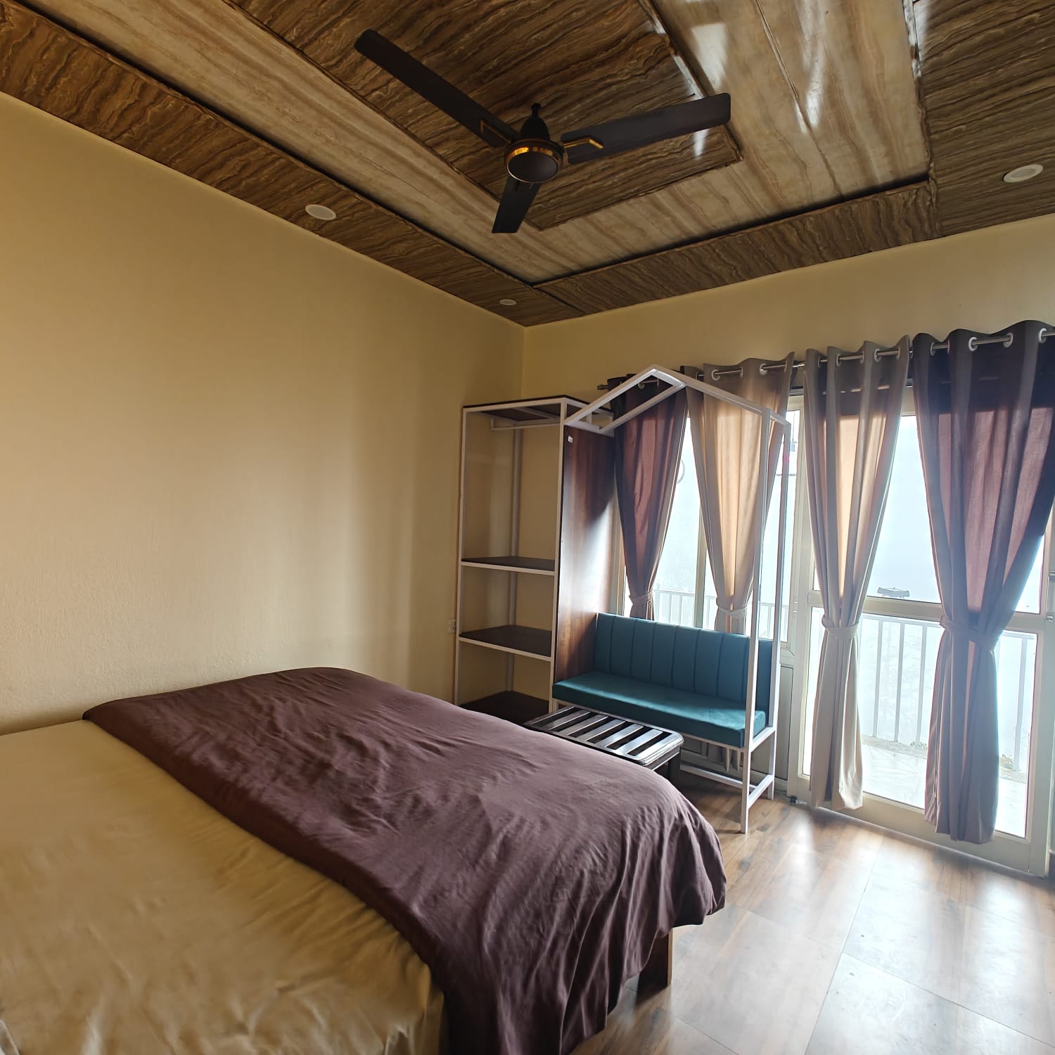 Cottage with wooden ceiling